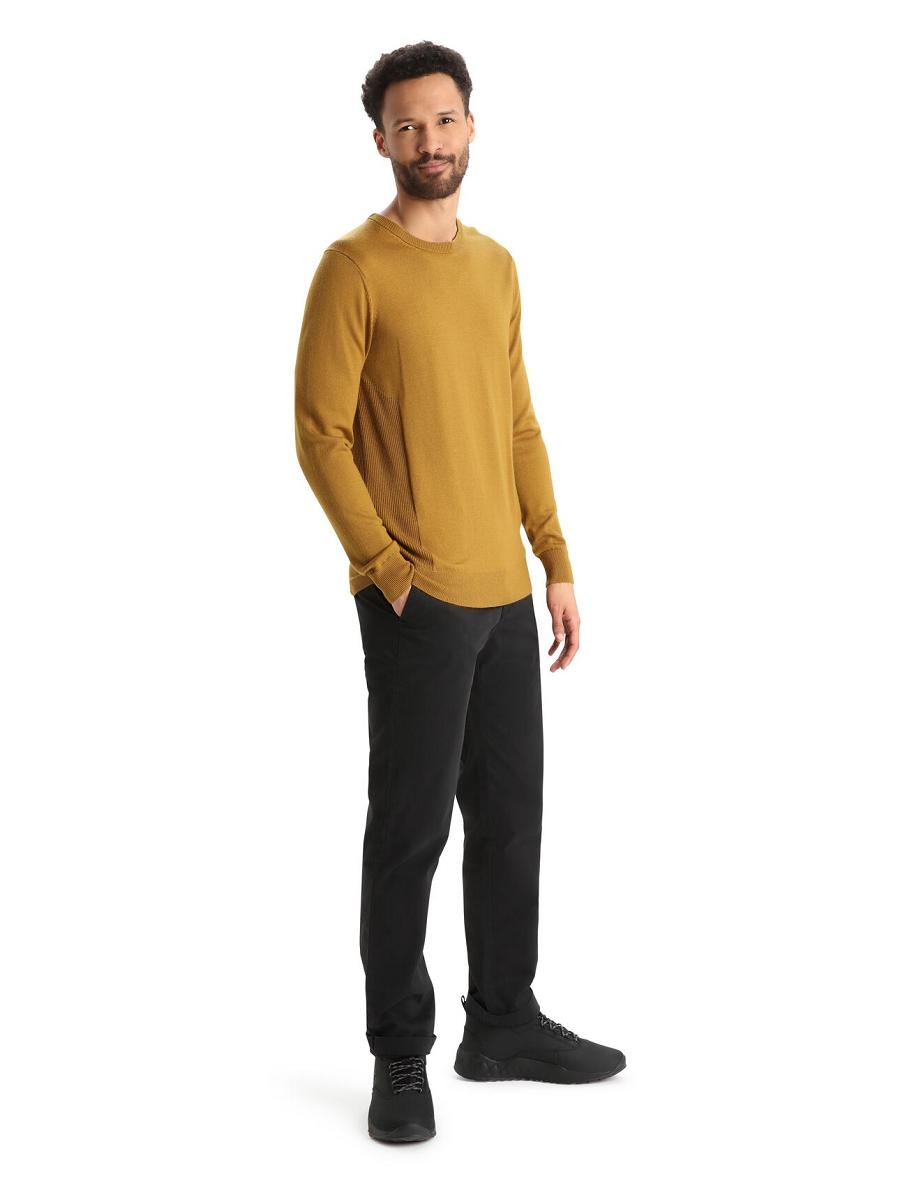 Clove Icebreaker Merino Shearer Crewe Men's Sweaters | AU 1215VRWD